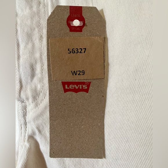 NEW LEVI’S White And Watercolor Pink/Blue/Purple 501® Jean Shorts Size W29 - Picture 3 of 15